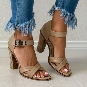 The Perfect Nude City Chic Block Heel Sandal